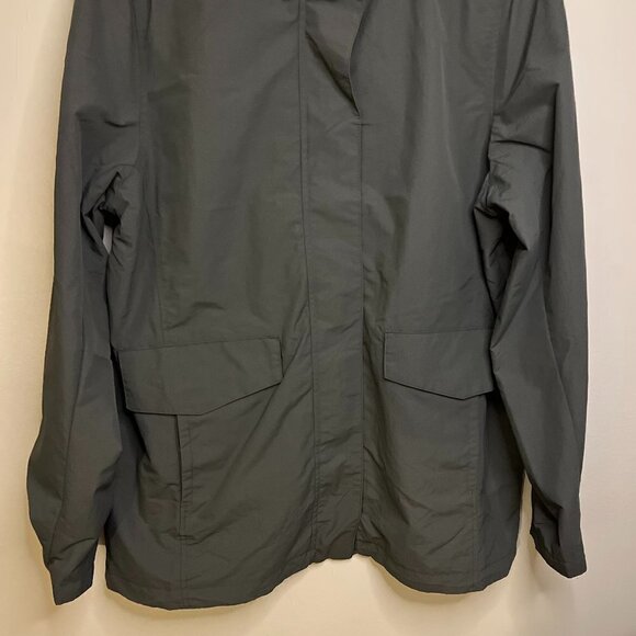 Land's End Women's Custom Logo Outrigger Mesh Lined Jacket Size L in Arctic Gray - Picture 2 of 10